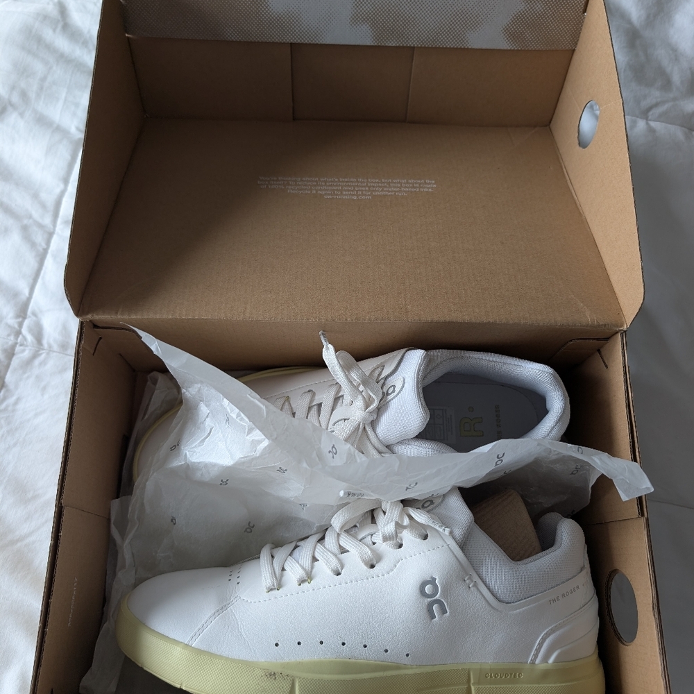 NIB On Cloud White Sneakers Women's Sz 10